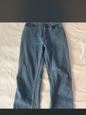 Classic Straight Leg Women's Jeans - Light Blue